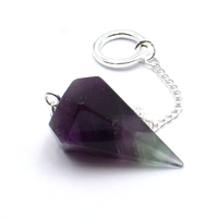 Rainbow Fluorite Six Sided Pendulum [Type 2]