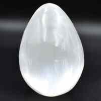 White Selenite Egg Carving