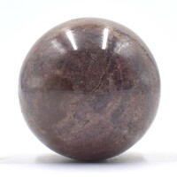 Garnet Sphere Carving