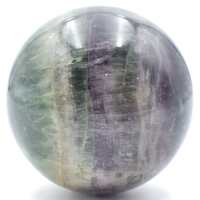 Rainbow Fluorite Sphere Carving
