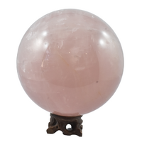 Rose Quartz Sphere Carving