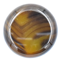 Dark Natural Agate Palm Stone