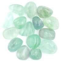 Green Fluorite Tumbled Stones [Medium 200gm (Type 1)]