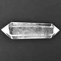 Clear Quartz Double Terminator Wand Carving