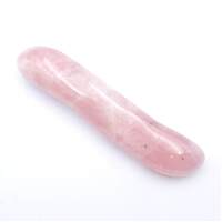 Rose Quartz Tongue Wand Carving [&#39;B&#39;]