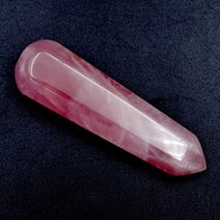 Rose Quartz Single Point Wand Carving [Type 3]