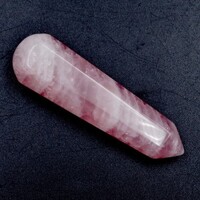 Rose Quartz Single Point Wand Carving [Type 4]