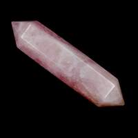 Rose Quartz Double Terminator Wand Carving [Type 3]