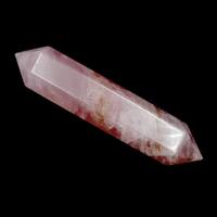 Rose Quartz Double Terminator Wand Carving [Type 3]