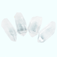 Clear Quartz Points [500g   4pcs Large]