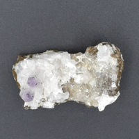 Clear Quartz With Amethyst Tip Cluster