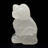 Clear Quartz Cat Carving [Type 1]