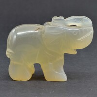 Agate Elephant Carving