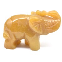 Yellow Aventurine Elephant Carving