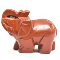Breciated Jasper Elephant Carving