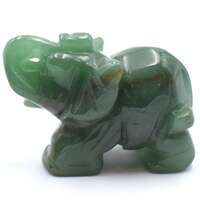 Green Aventurine Elephant Carving
