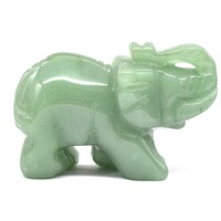 Green Aventurine Elephant Carving