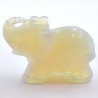 Opalite Elephant Carving