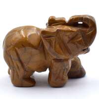 Tiger Jasper Elephant Carving