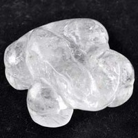 Clear Quartz Frog Carving