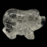 Clear Quartz Pig Carving [Type 2]
