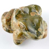 Rhyolite Frog Carving