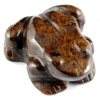 Bronzite Frog Carving [Small]