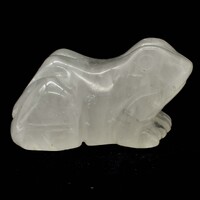 Clear Quartz Frog Carving [Type 1]