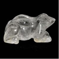 Clear Quartz Frog Carving [Type 2]