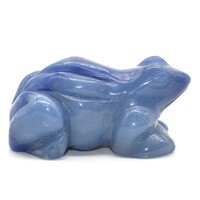 Blue Aventurine Frog Carving
