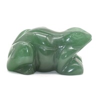 Green Aventurine Frog Carving