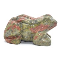 Unakite Frog Carving