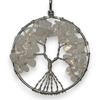 Clear Quartz Tree of Life Suncatcher
