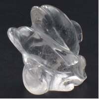 Clear Quartz Double Dolphin Carving [Type 2]