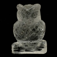 Clear Quartz Owl Carving [Type 2]