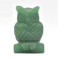 Green Aventurine Owl Carving