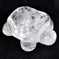 Clear Quartz Turtle Carving