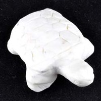 Lemon Chrysoprase Turtle Carving