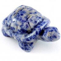 Sodalite Turtle Carving