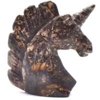 Rhodonite Unicorn Carving [Type 1]