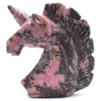 Rhodonite Unicorn Carving [Type 2]