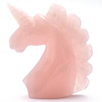 Rose Quartz Unicorn Carving [Type 1]