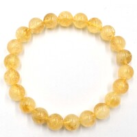 Citrine Bead Bracelet