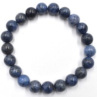 Dumortierite Bead Bracelet