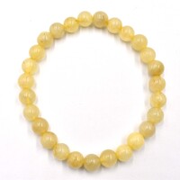 Golden Quartz Bead Bracelet