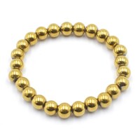 Gold Hematite Bead Bracelet
