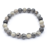 Picasso Jasper Bead Bracelet