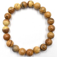 Picture Jasper Bead Bracelet