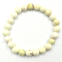 Lemon Chrysoprase Bead Bracelet