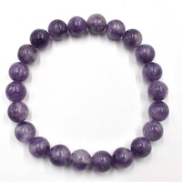 Purple Lepidolite Bead Bracelet